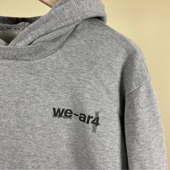 WE-AR4 Logo Hoodie in Grey - Picture 9 of 12